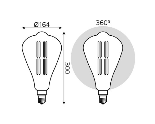 Оформить заказ Светодиодная лампа Gauss 157802118| VIVID-LIGHT.RU