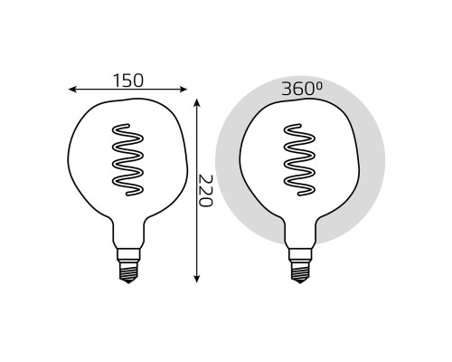 Оформить заказ Светодиодная лампа Gauss 1007802103| VIVID-LIGHT.RU