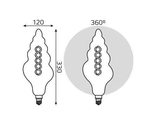 Сделать заказ Светодиодная лампа Gauss 166802008| VIVID-LIGHT.RU