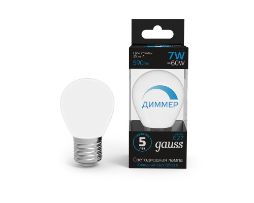 Сделать заказ Светодиодная лампа Gauss 105102307-D| VIVID-LIGHT.RU