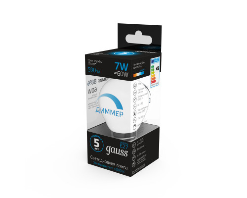 Сделать заказ Светодиодная лампа Gauss 105102307-D| VIVID-LIGHT.RU