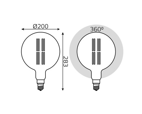 Сделать заказ Светодиодная лампа Gauss 154802118| VIVID-LIGHT.RU