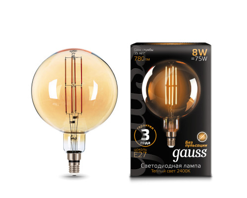 Заказать Светодиодная лампа Gauss 153802008| VIVID-LIGHT.RU