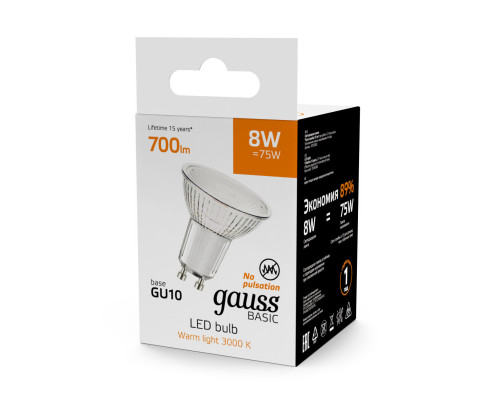 Заказать Светодиодная лампа Gauss 10106182| VIVID-LIGHT.RU