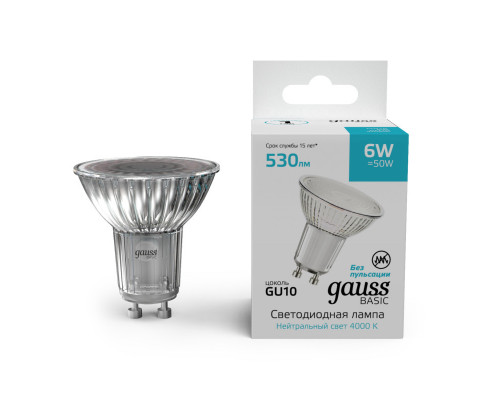 Купить Светодиодная лампа Gauss 10106262| VIVID-LIGHT.RU