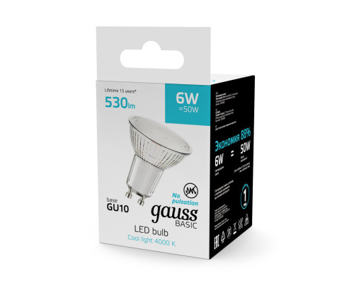 Купить Светодиодная лампа Gauss 10106262| VIVID-LIGHT.RU