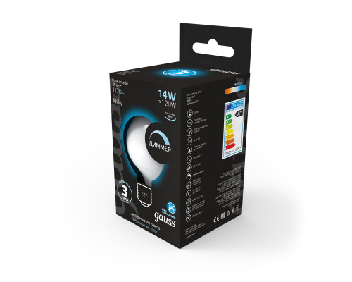 Оформить заказ Светодиодная лампа Gauss 153202214-D| VIVID-LIGHT.RU