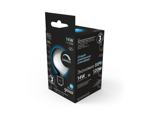 Оформить заказ Светодиодная лампа Gauss 153202214-D| VIVID-LIGHT.RU