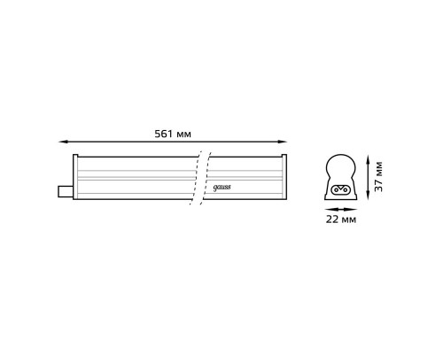 Купить Мебельный светильник Gauss 130511310| VIVID-LIGHT.RU