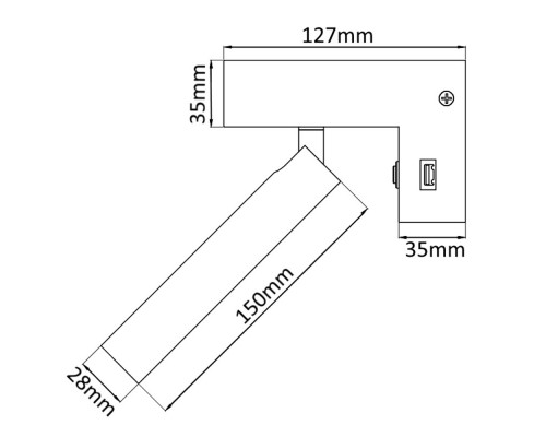 Купить Бра Crystal Lux CLT 228W USB BL| VIVID-LIGHT.RU