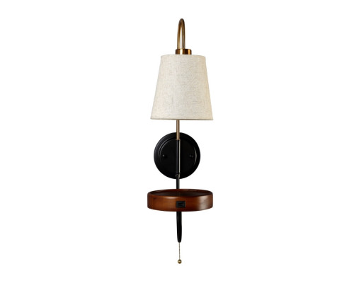 Купить Бра Crystal Lux TWINS AP1 USB WENGE| VIVID-LIGHT.RU