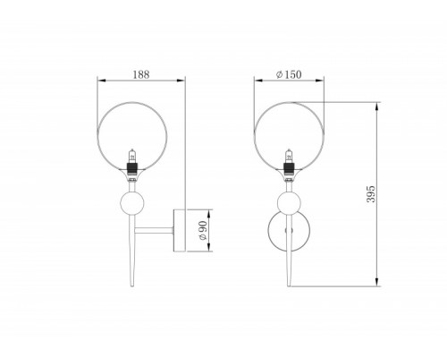 Заказать Бра Freya FR5115WL-01BZ| VIVID-LIGHT.RU