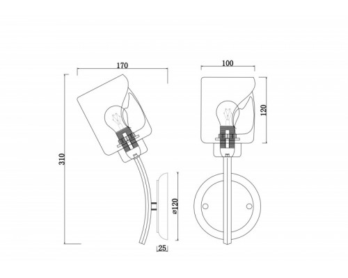 Оформить заказ Бра Freya FR5095WL-01G| VIVID-LIGHT.RU