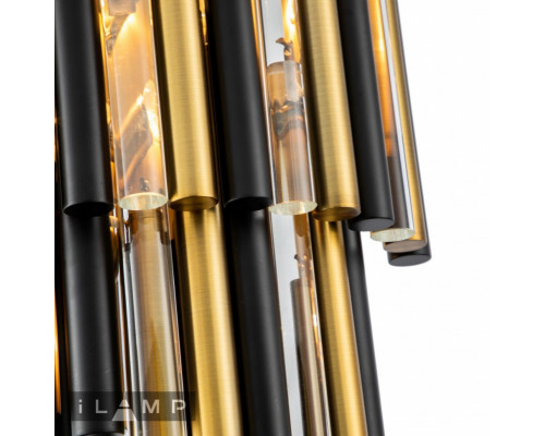 Купить Бра iLamp 097B-3 MBR+BK| VIVID-LIGHT.RU