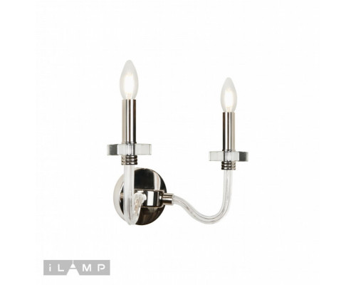 Заказать Бра iLamp W9474-2 Nickel| VIVID-LIGHT.RU