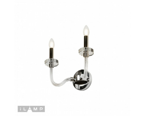 Заказать Бра iLamp W9474-2 Nickel| VIVID-LIGHT.RU