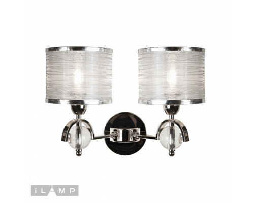 Заказать Бра iLamp W2400-2 Nickel| VIVID-LIGHT.RU
