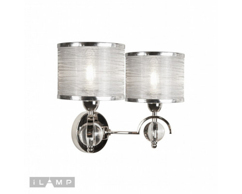 Заказать Бра iLamp W2400-2 Nickel| VIVID-LIGHT.RU