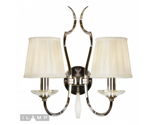 Купить Бра iLamp W2508-2 nic| VIVID-LIGHT.RU