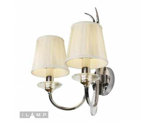 Купить Бра iLamp W2508-2 nic| VIVID-LIGHT.RU