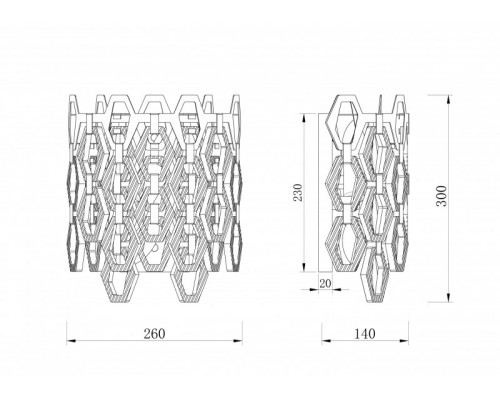Заказать Бра Maytoni MOD490WL-02G| VIVID-LIGHT.RU