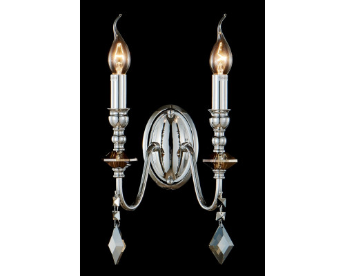 Купить Бра Crystal Lux MERCEDES AP2 CHROME/SMOKE| VIVID-LIGHT.RU