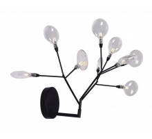 Бра Crystal Lux EVITA AP9 BLACK/TRANSPARENT