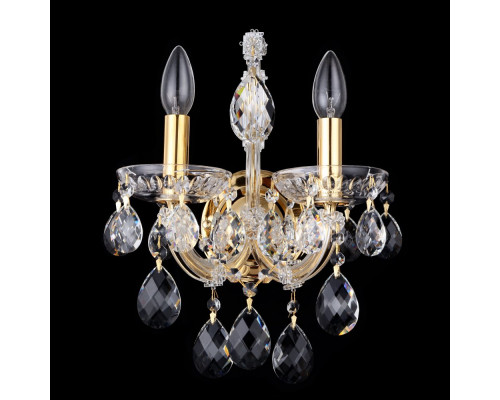 Заказать Бра Crystal Lux ISABEL AP2 GOLD/TRANSPARENT| VIVID-LIGHT.RU