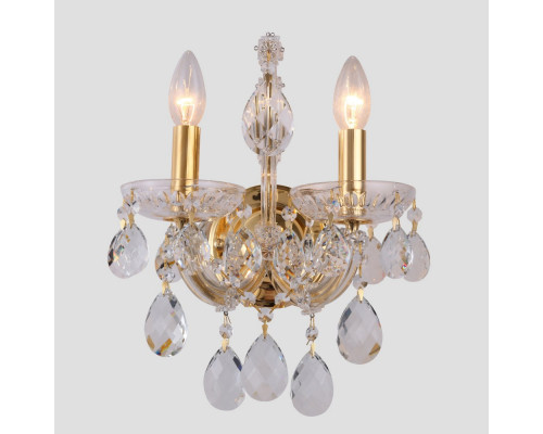 Заказать Бра Crystal Lux ISABEL AP2 GOLD/TRANSPARENT| VIVID-LIGHT.RU