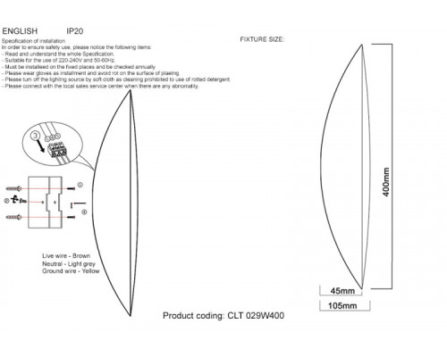 Купить Бра Crystal Lux CLT 029W400 GO| VIVID-LIGHT.RU