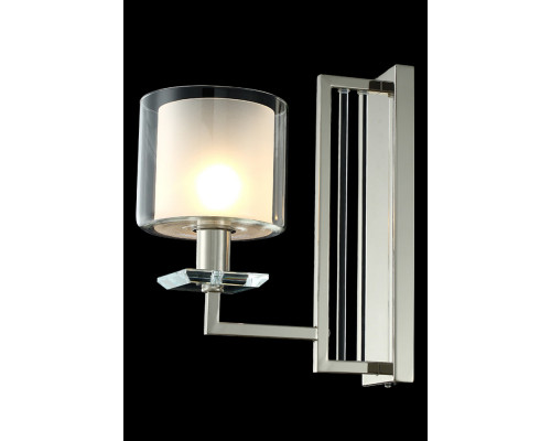 Заказать Бра Crystal Lux NICOLAS AP1 NICKEL/WHITE| VIVID-LIGHT.RU