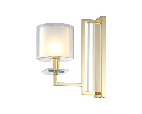 Оформить заказ Бра Crystal Lux NICOLAS AP1 GOLD/WHITE| VIVID-LIGHT.RU