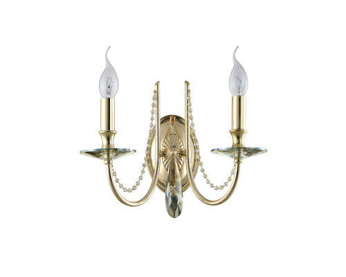 Оформить заказ Бра Crystal Lux VICTORIA AP2 GOLD/AMBER| VIVID-LIGHT.RU