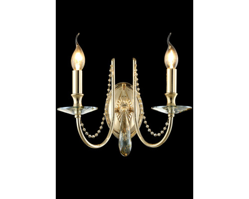 Оформить заказ Бра Crystal Lux VICTORIA AP2 GOLD/AMBER| VIVID-LIGHT.RU