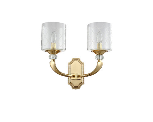 Заказать Бра Crystal Lux GRACIA AP2 GOLD| VIVID-LIGHT.RU