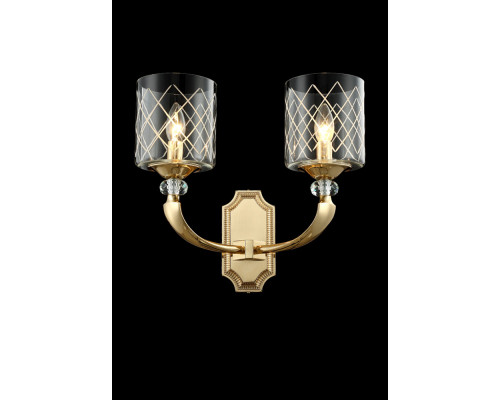 Заказать Бра Crystal Lux GRACIA AP2 GOLD| VIVID-LIGHT.RU