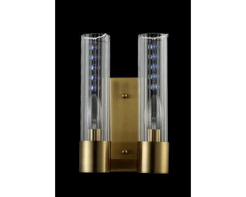 Купить Бра Crystal Lux OTONO AP2 BRASS/TRANSPARENTE| VIVID-LIGHT.RU