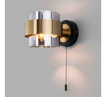 Бра Eurosvet 70127/1 черный/ дымчатый