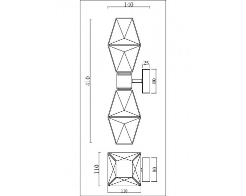 Сделать заказ Бра Maytoni MOD325WL-02G| VIVID-LIGHT.RU