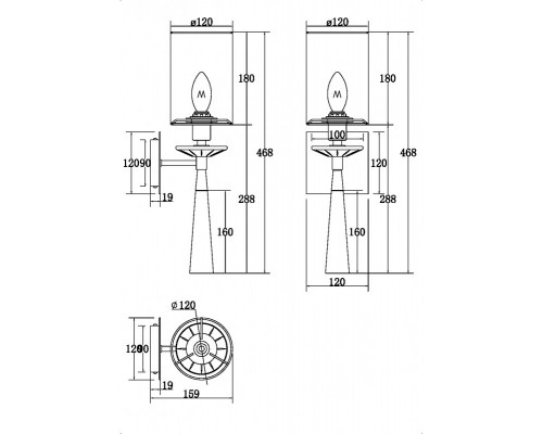 Сделать заказ Бра Maytoni MOD224WL-01BS1| VIVID-LIGHT.RU