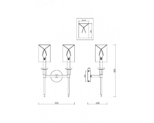 Сделать заказ Бра Maytoni MOD148WL-02CH| VIVID-LIGHT.RU
