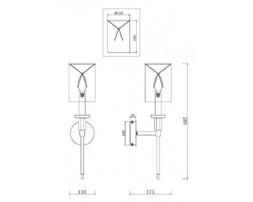 Заказать Бра Maytoni MOD148WL-01CH| VIVID-LIGHT.RU