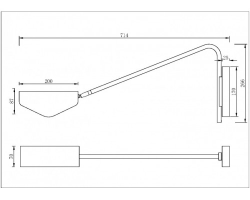 Купить Бра Maytoni MOD417WL-01BS1| VIVID-LIGHT.RU