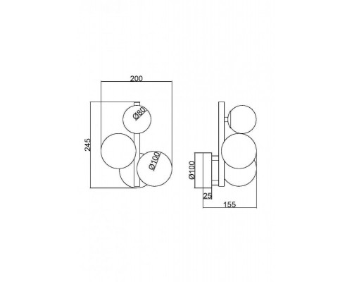 Оформить заказ Бра Maytoni MOD545WL-03BS| VIVID-LIGHT.RU