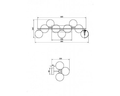 Купить Бра Maytoni MOD547WL-09BS| VIVID-LIGHT.RU