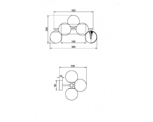Сделать заказ Бра Maytoni MOD547WL-05B| VIVID-LIGHT.RU