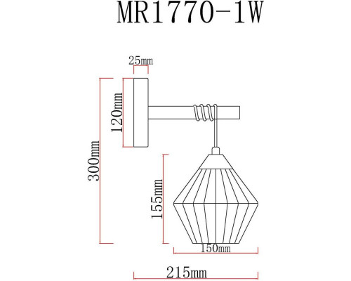 Оформить заказ Бра MyFar MR1770-1W| VIVID-LIGHT.RU