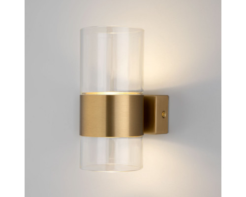 Купить Бра Eurosvet 40021/1 LED латунь/прозрачный| VIVID-LIGHT.RU