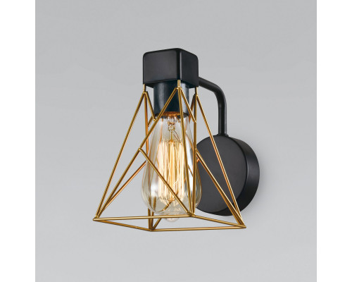 Купить Бра Eurosvet 70107/1 черный/латунь| VIVID-LIGHT.RU