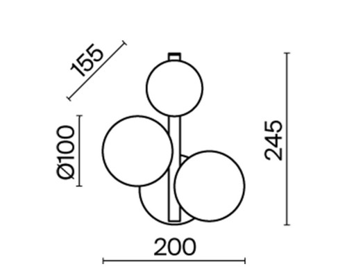 Сделать заказ Бра Maytoni MOD545WL-03CH| VIVID-LIGHT.RU
